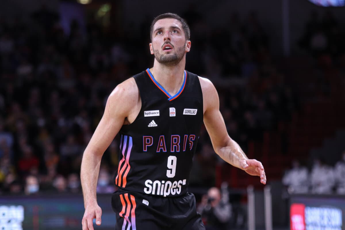 Gauthier Denis (Paris Basketball) face à Le Mans, Betclic ELITE, 5 mars 2022