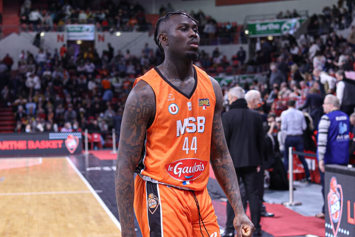 Williams Narace (Le Mans) face à Paris Basketball, Betclic ELITE, 5 mars 2022