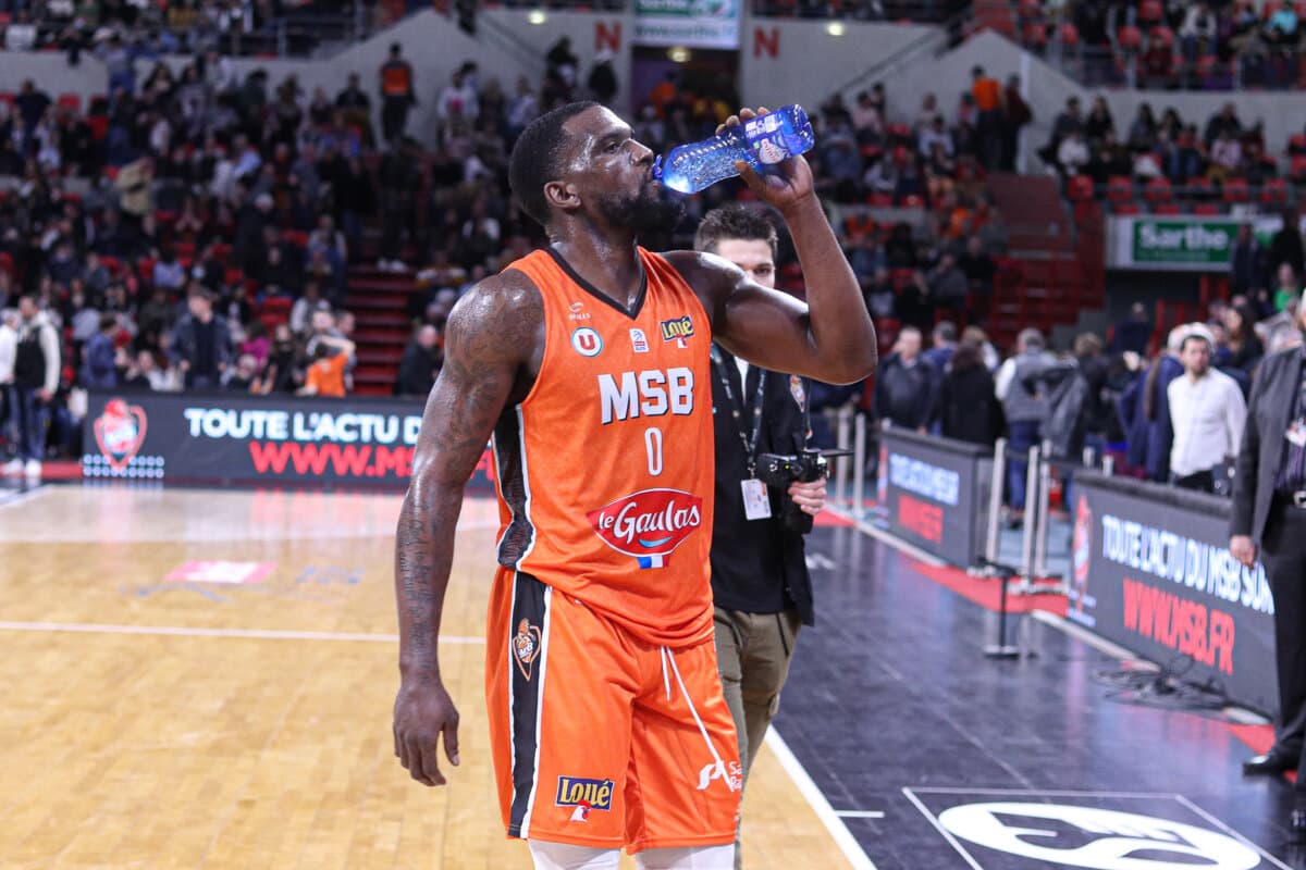 Darius Johnson-Odom (Le Mans) face à Paris Basketball, Betclic ELITE, 5 mars 2022