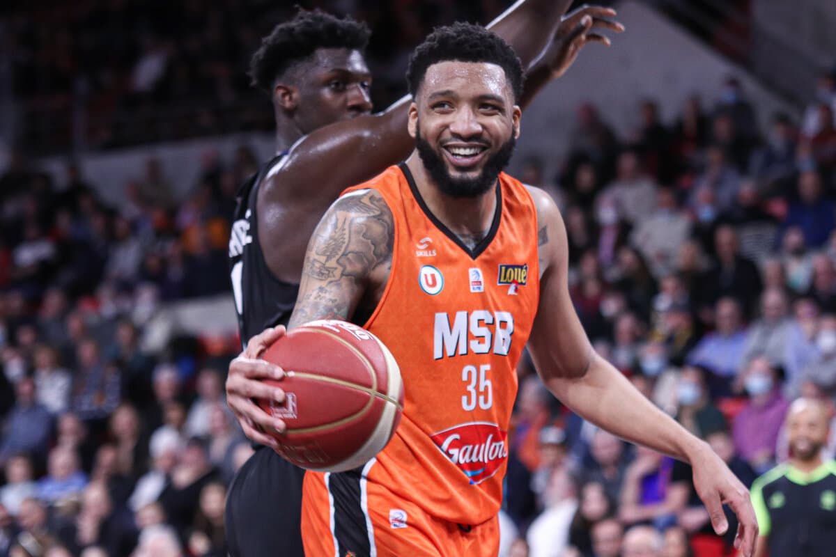 TaShawn Thomas (Le Mans) face à Paris Basketball, Betclic ELITE, 5 mars 2022