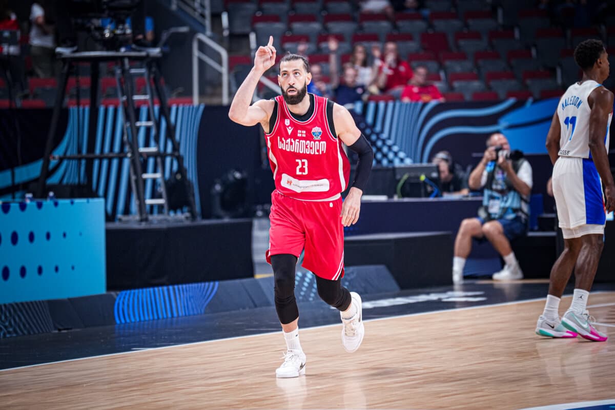 Tornike Shengelia (Géorgie) face à France, EuroBasket, 7 septembre 2025