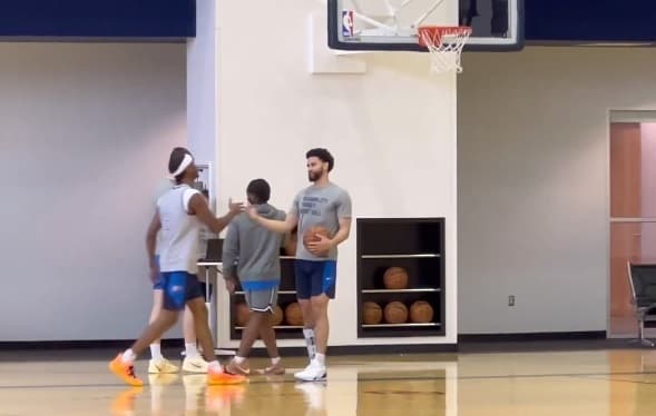 Ajay Mitchell de retour à la salle d’entrainement !