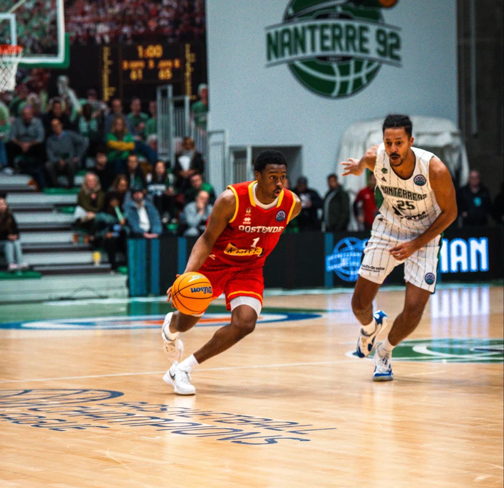 Ostende s’impose à Nanterre et est à une victoire du Top 16 de la Champions League