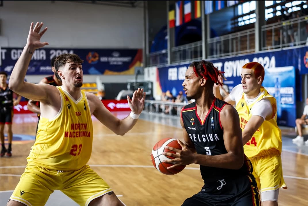 EuroBasket U20 H : la Belgique s’impose (86-59) face à la Macédoine du Nord mais a peut-être perdu Ayuba Bryant Jr.
