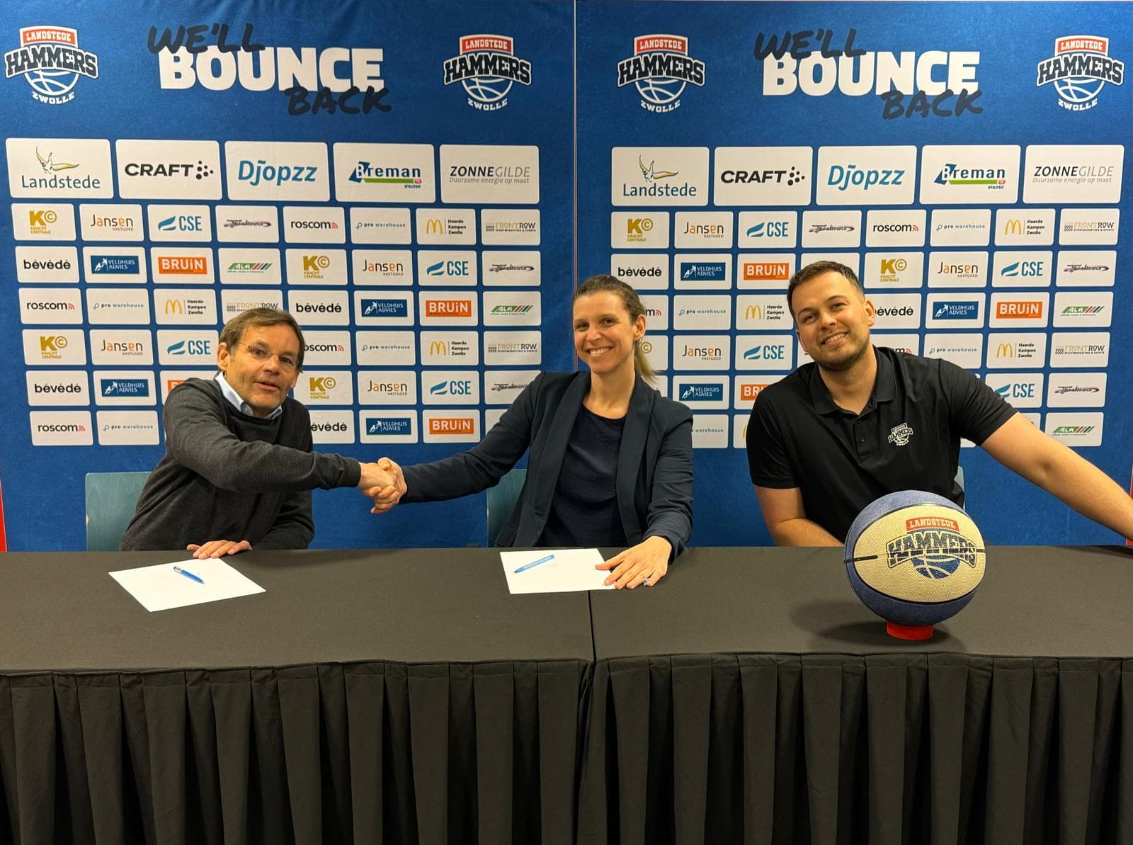 Gaëlle Bouzin quitte Ostende et prend les commandes… de Landstede Hammers, à la place de Jean-Marc Jaumin