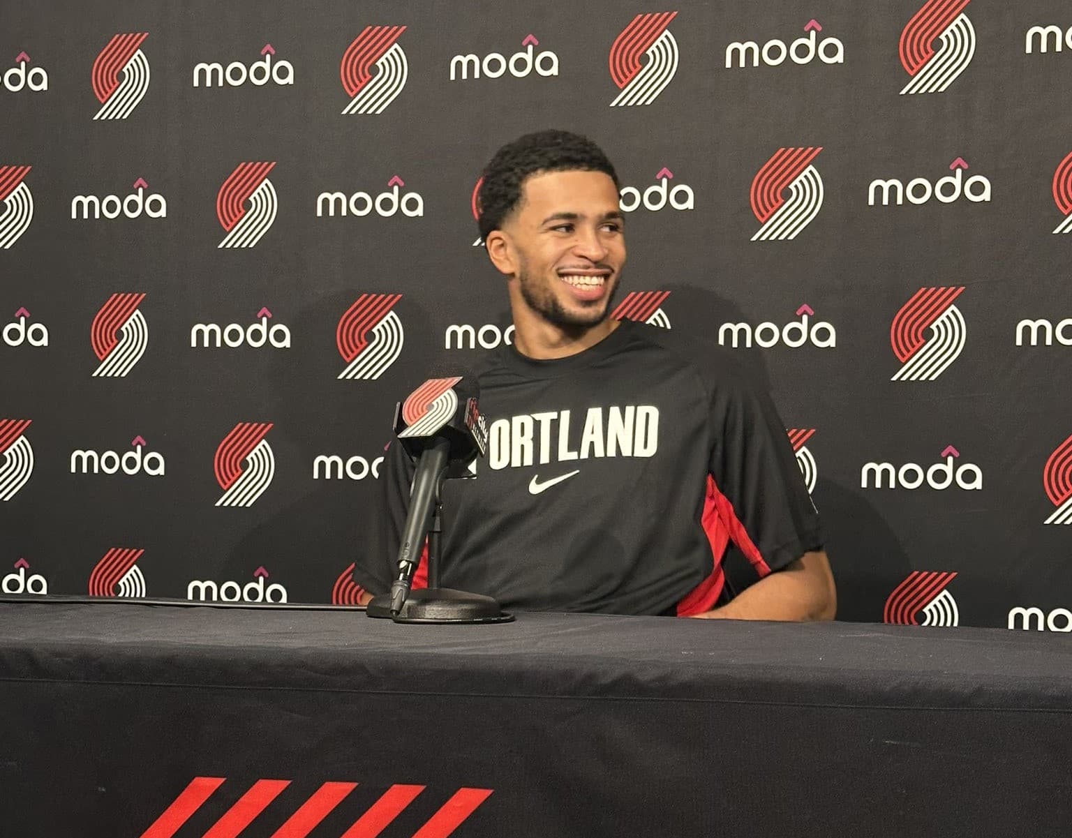 Toumani Camara au Media Day : « Hâte de montrer ce que je peux faire en attaque »