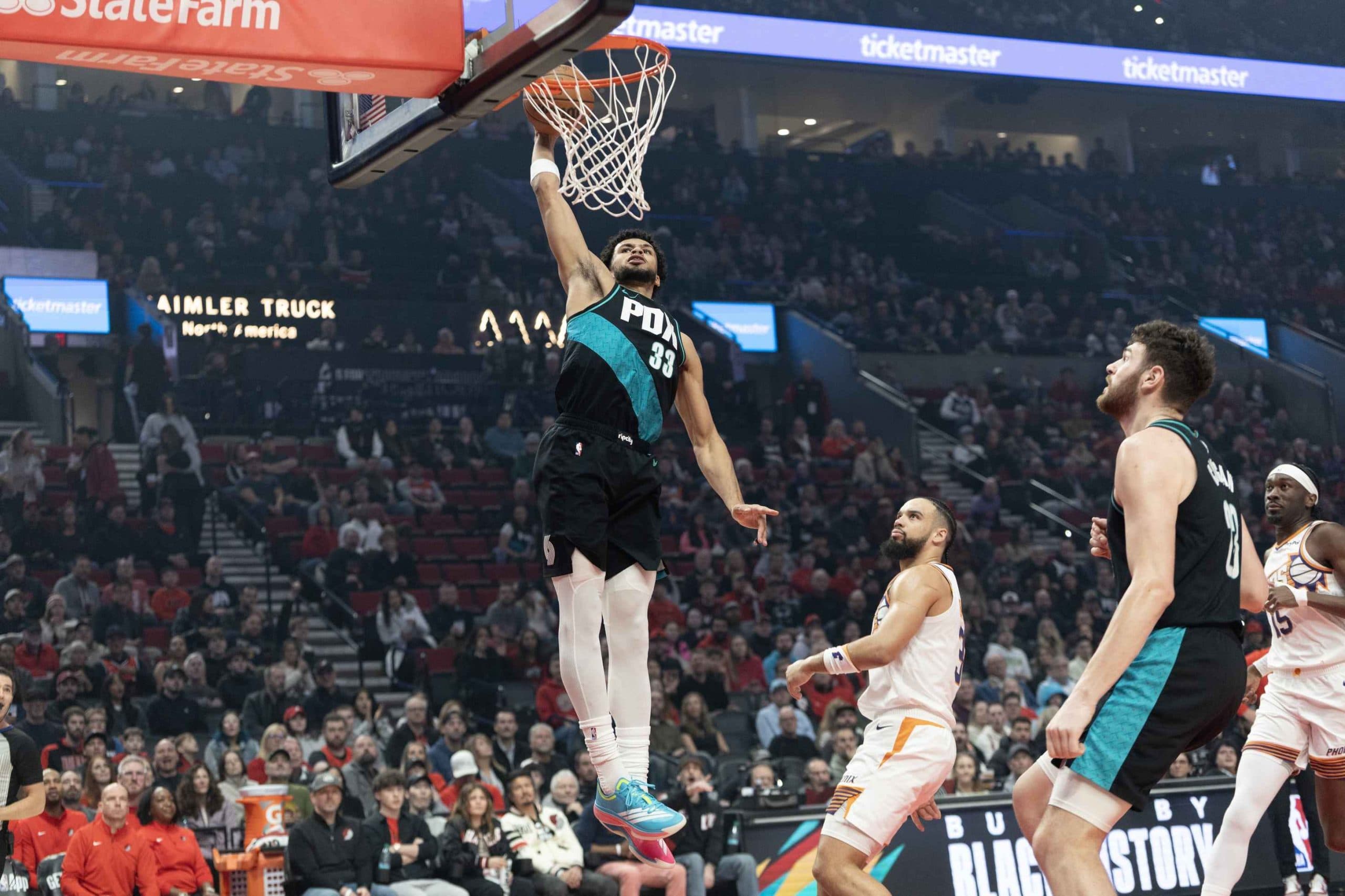 Toumani Camara et Portland renversés par Phoenix, Ajay Mitchell toujours absent