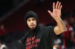 Toumani Camara, joueur des Portland Trail Blazers