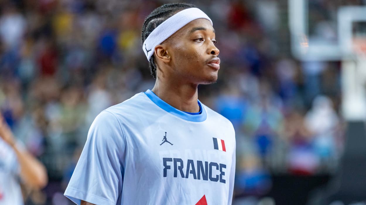 Bilal Coulibaly (France) à l'échauffement Bilal Coulibaly (France) à l'échauffement