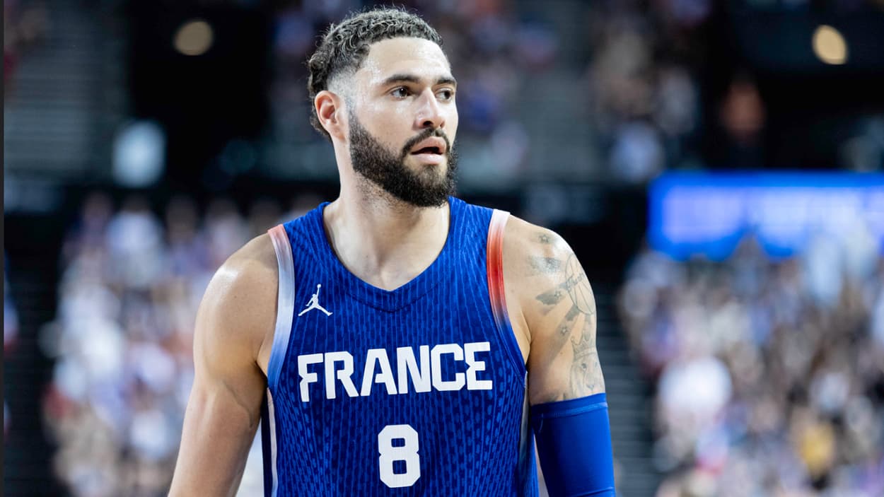 Isaia Cordinier (France) face à l'Allemagne Isaia Cordinier (France) face à l'Allemagne