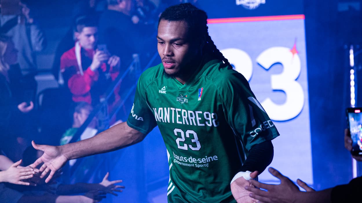 Juhann Begarin (Nanterre) face à l'ASVEL Juhann Begarin (Nanterre) face à l'ASVEL