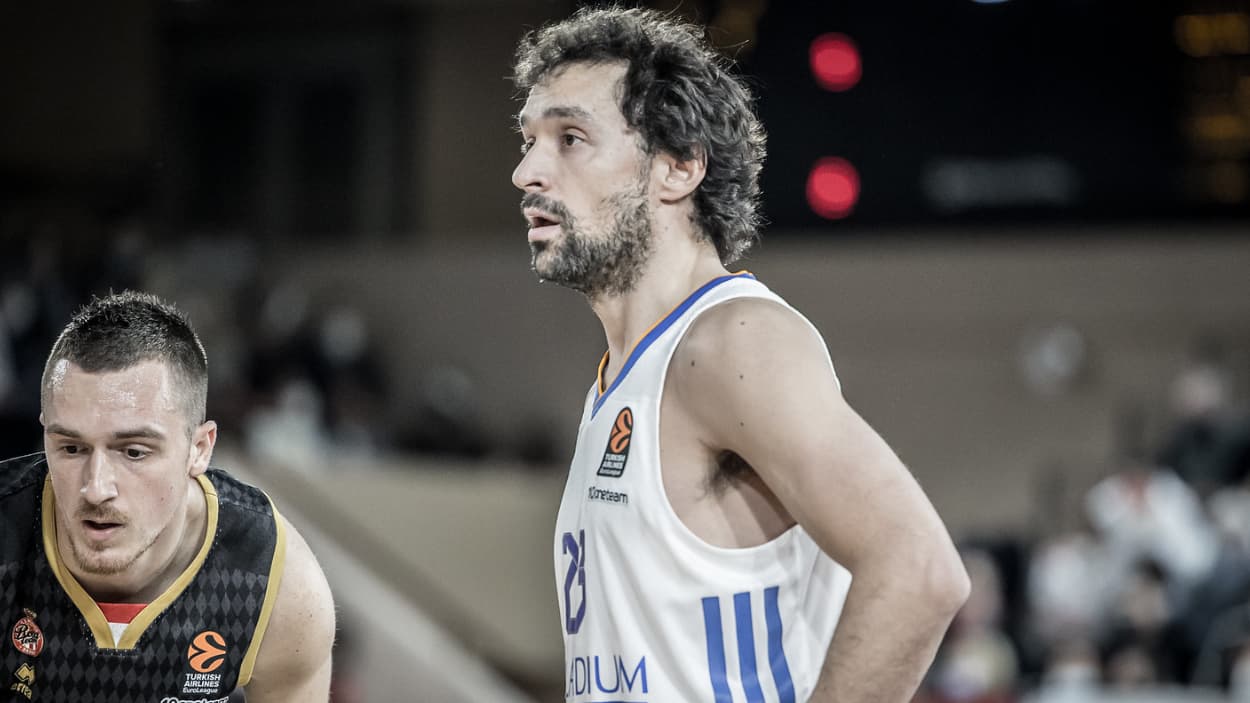 Sergio Llull à Monaco avec le Real Madrid en 2022 Sergio Llull à Monaco avec le Real Madrid en 2022